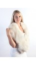 White fox fur collar